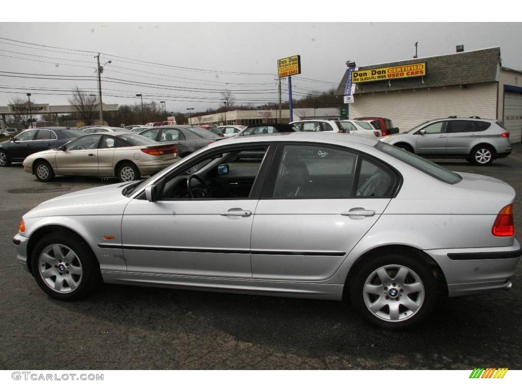 2001 3 Series 325xi Sedan - Titanium Silver Metallic / Black photo #7