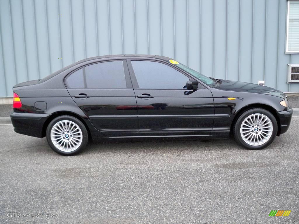 2002 3 Series 325xi Sedan - Jet Black / Grey photo #2