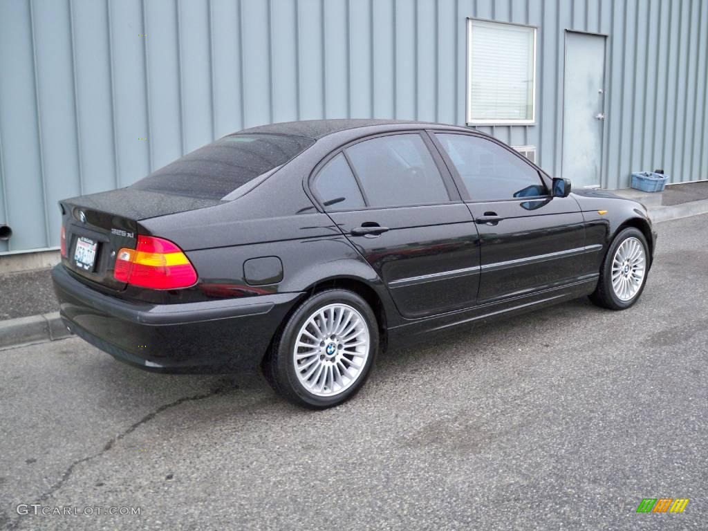 2002 3 Series 325xi Sedan - Jet Black / Grey photo #3