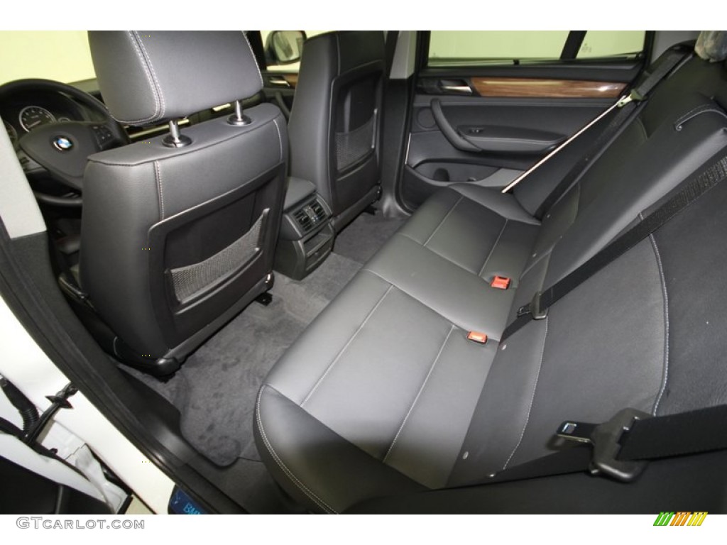 Black Interior 2013 BMW X3 xDrive 28i Photo #68477971