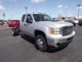 2013 Quicksilver Metallic GMC Sierra 3500HD Extended Cab Chassis  photo #3