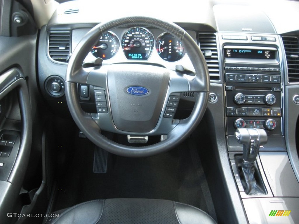 2011 Ford Taurus SHO AWD Charcoal Black Dashboard Photo #68479099