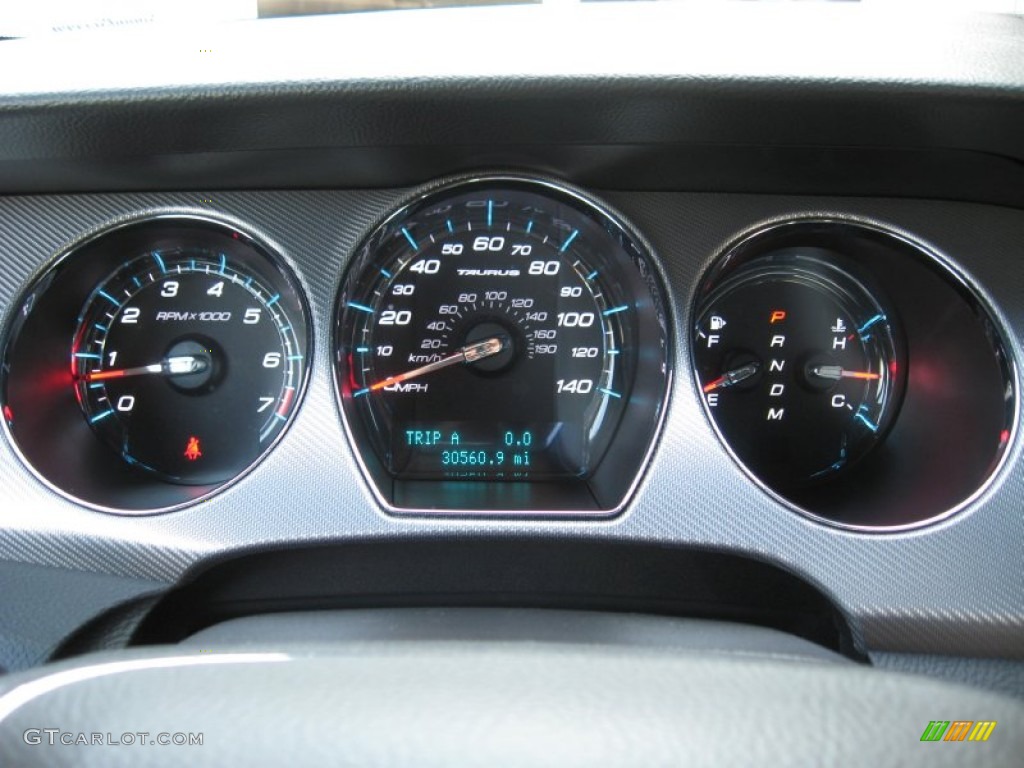 2011 Ford Taurus SHO AWD Gauges Photo #68479150