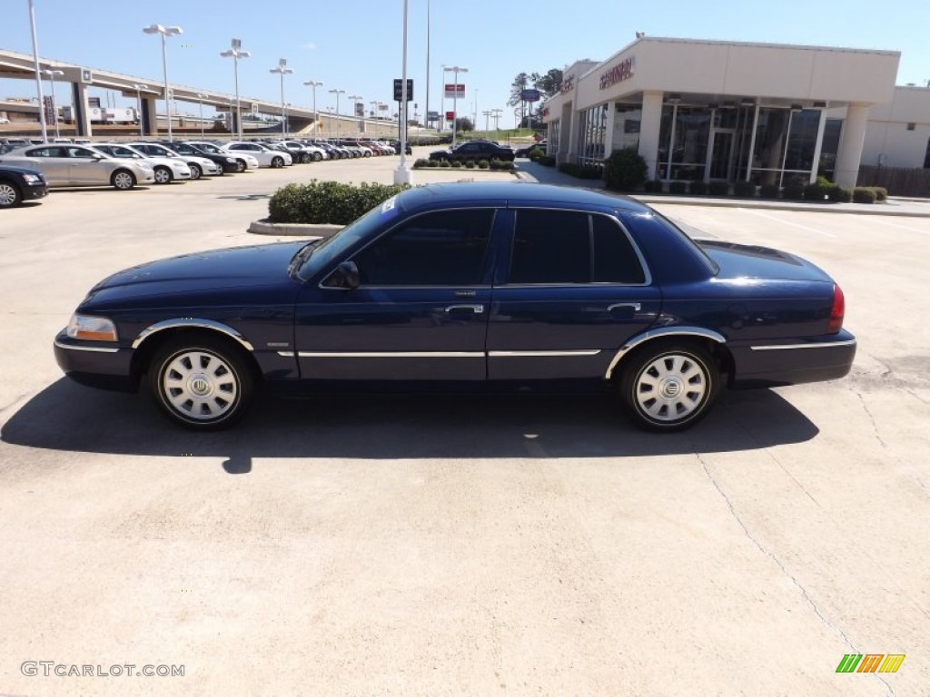 2004 Grand Marquis LS - Dark Blue Pearl Metallic / Medium Parchment photo #2