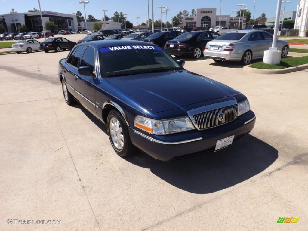 2004 Grand Marquis LS - Dark Blue Pearl Metallic / Medium Parchment photo #7