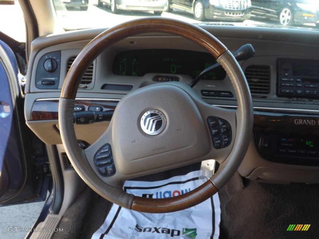 2004 Grand Marquis LS - Dark Blue Pearl Metallic / Medium Parchment photo #10
