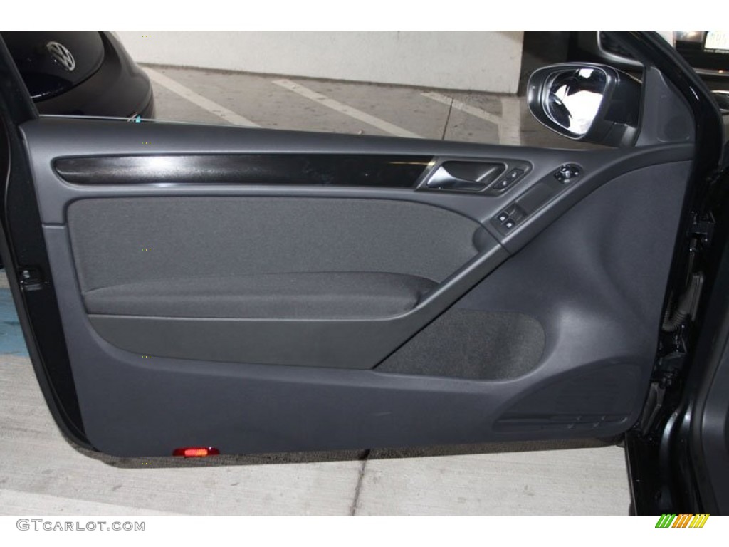 2013 Volkswagen GTI 2 Door Interlagos Plaid Cloth Door Panel Photo #68479549