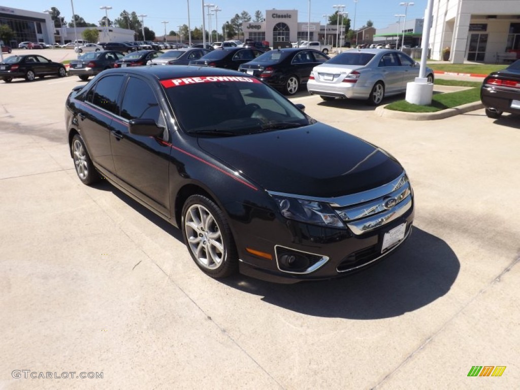 2011 Fusion SEL V6 - Tuxedo Black Metallic / Charcoal Black photo #7