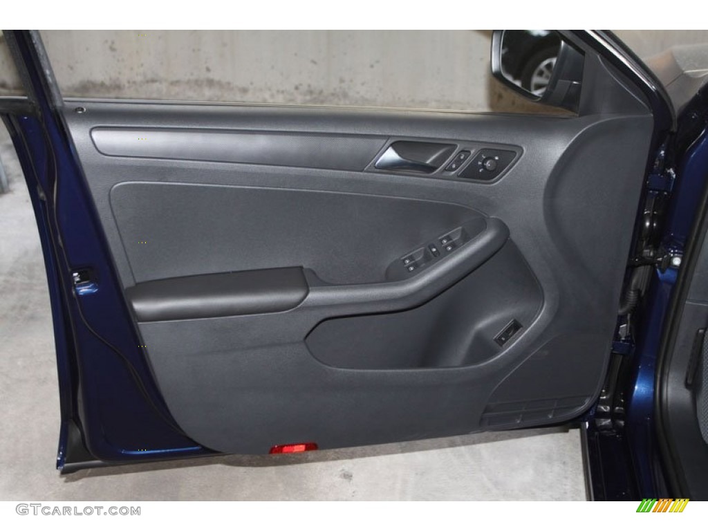 2013 Volkswagen Jetta S Sedan Titan Black Door Panel Photo #68480017