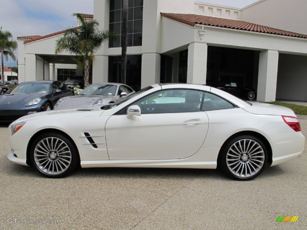 Diamond White Metallic 2013 Mercedes-Benz SL 550 Roadster Exterior Photo #68480263