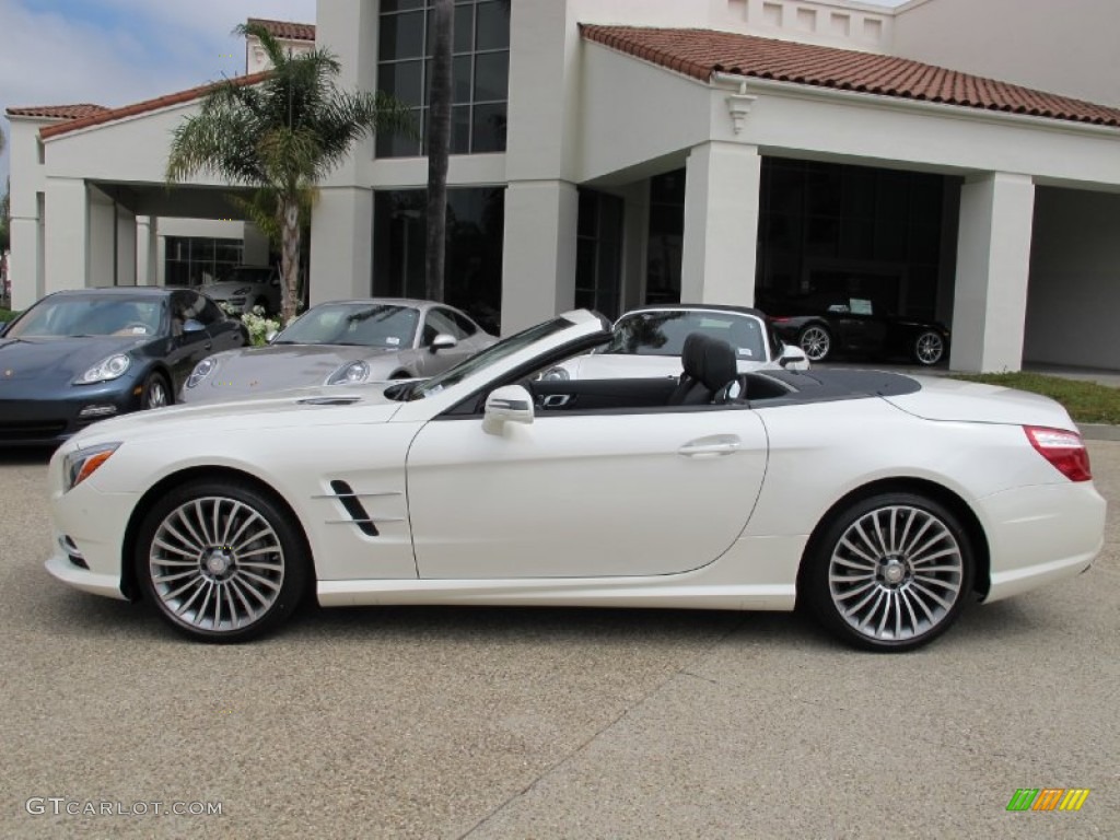 Diamond White Metallic 2013 Mercedes-Benz SL 550 Roadster Exterior Photo #68480284