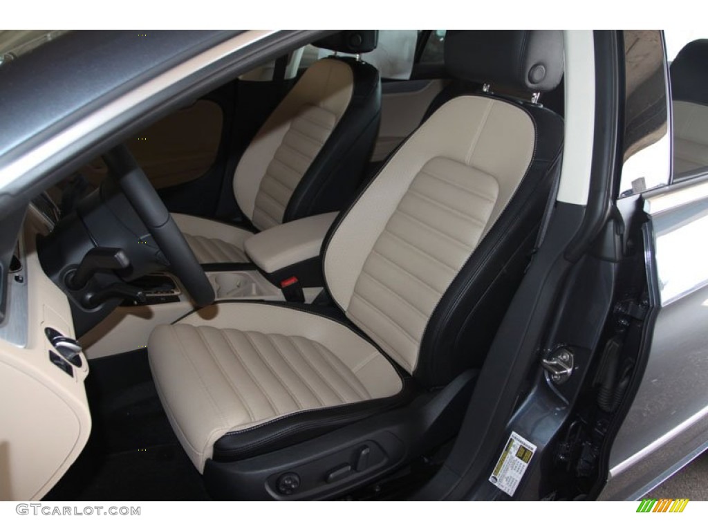 Desert Beige/Black Interior 2013 Volkswagen CC Sport Plus Photo #68480290