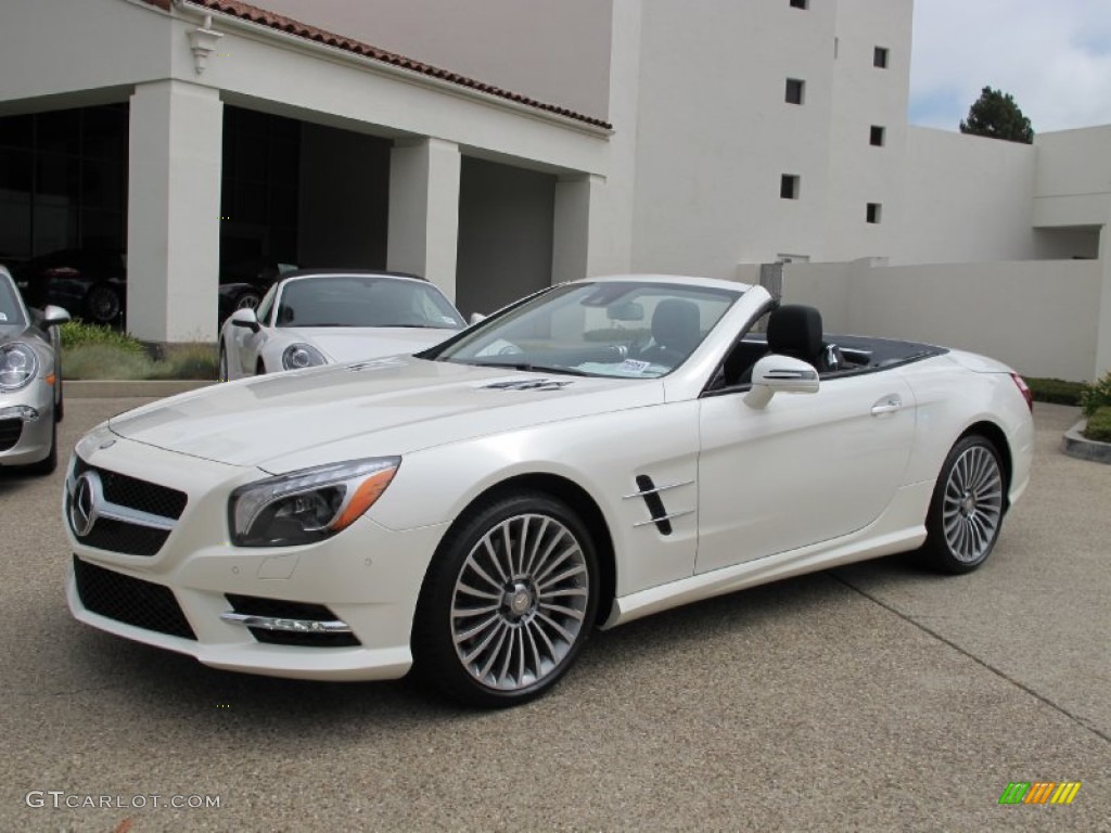 Diamond White Metallic 2013 Mercedes-Benz SL 550 Roadster Exterior Photo #68480293