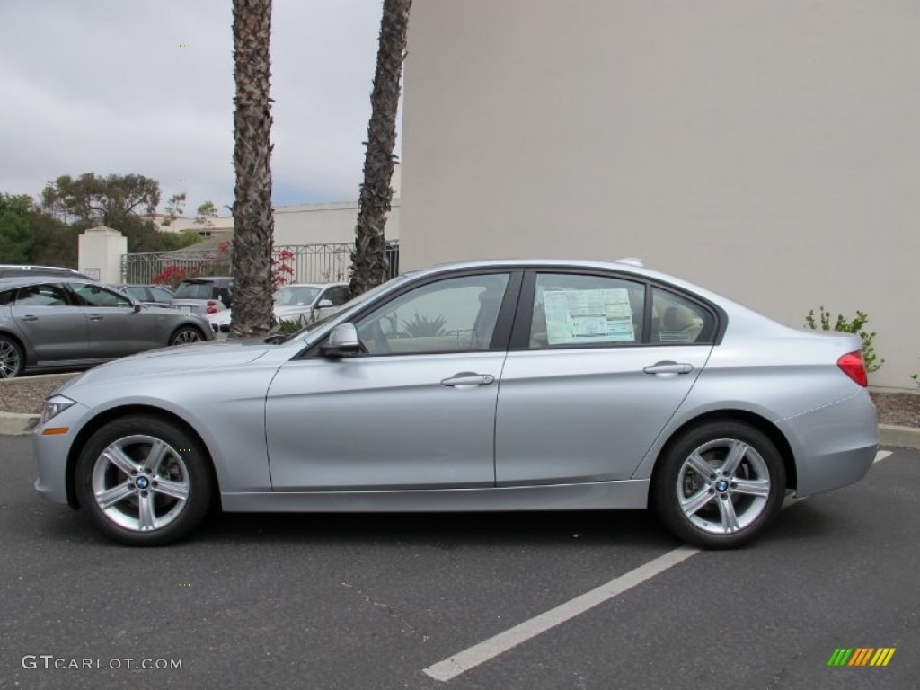 2012 3 Series 328i Sedan - Glacier Silver Metallic / Beige photo #2