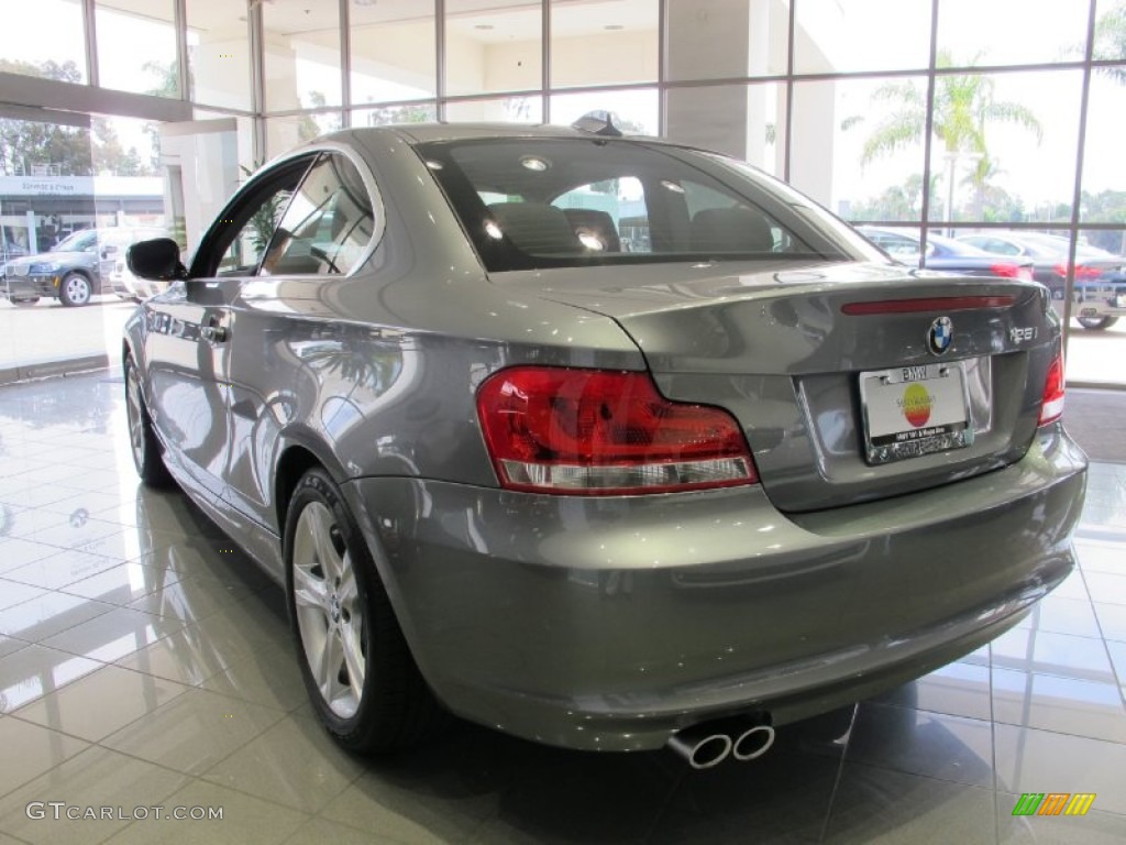 2012 1 Series 128i Coupe - Space Grey Metallic / Black photo #3