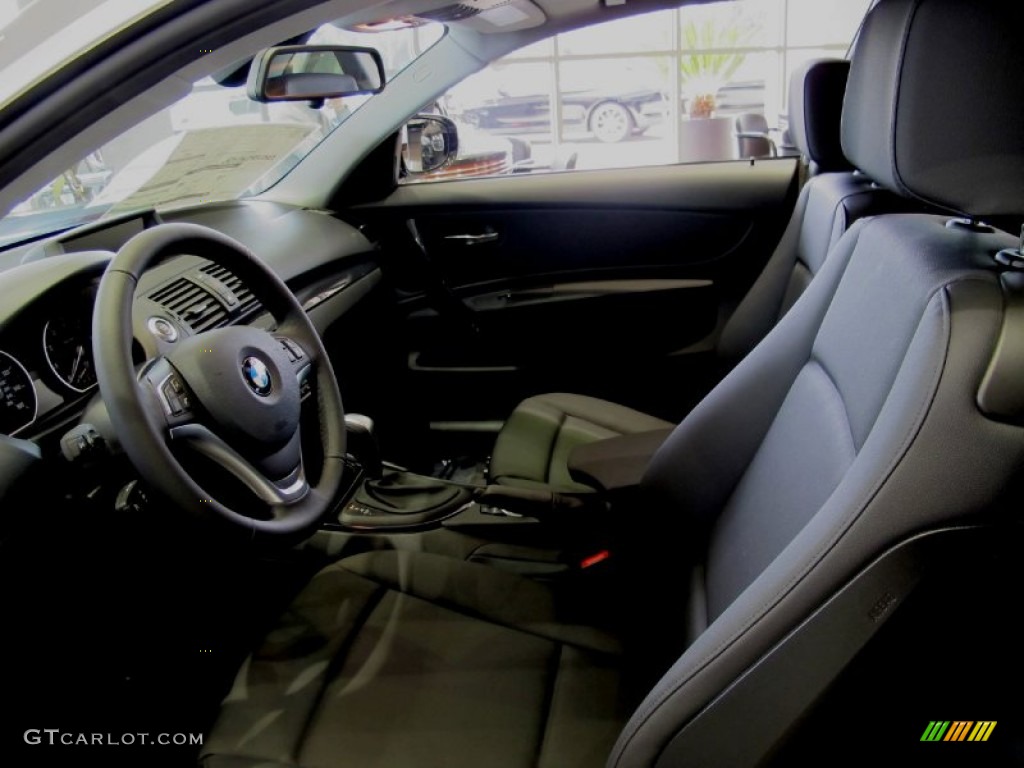 2012 1 Series 128i Coupe - Space Grey Metallic / Black photo #5
