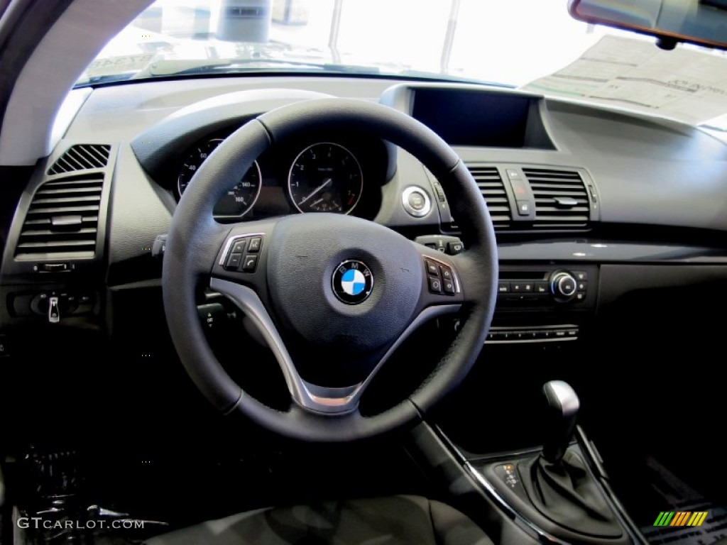 2012 1 Series 128i Coupe - Space Grey Metallic / Black photo #6