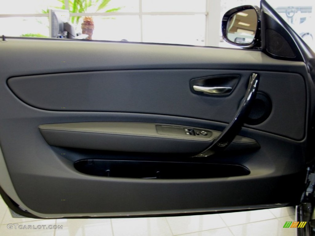 2012 1 Series 128i Coupe - Space Grey Metallic / Black photo #7