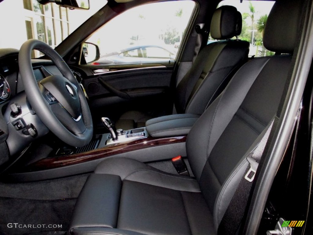 Black Interior 2013 BMW X5 xDrive 50i Photo #68480651