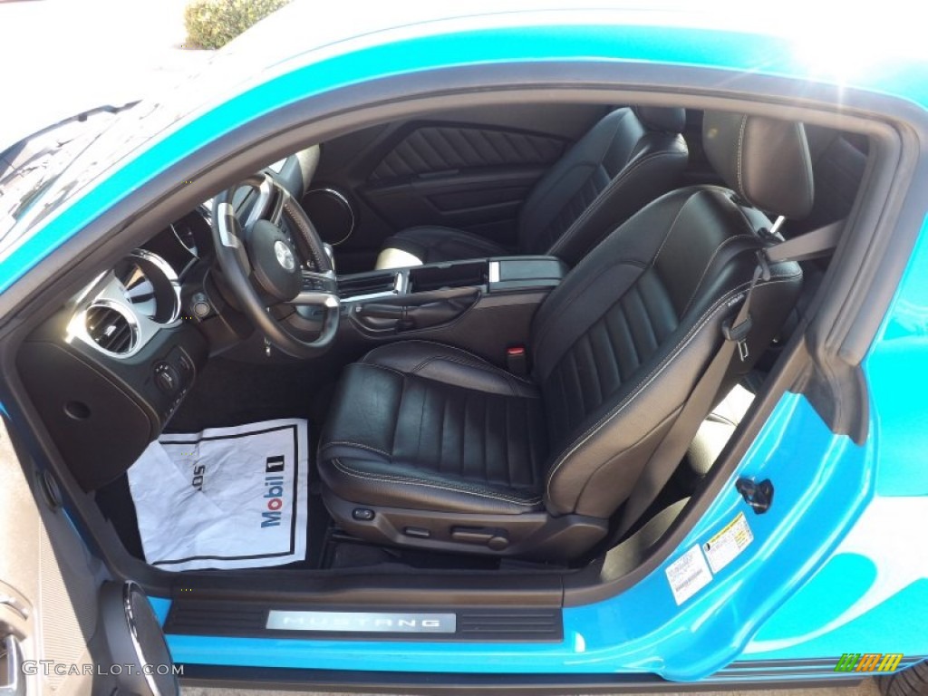 Charcoal Black Interior 2012 Ford Mustang V6 Premium Coupe Photo #68481676