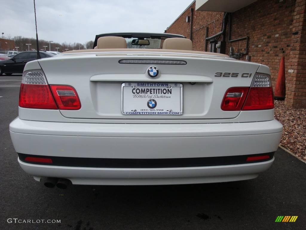 2006 3 Series 325i Convertible - Alpine White / Sand photo #6