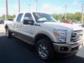 2012 White Platinum Metallic Tri-Coat Ford F350 Super Duty King Ranch Crew Cab 4x4  photo #7