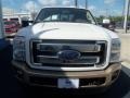 2012 White Platinum Metallic Tri-Coat Ford F350 Super Duty King Ranch Crew Cab 4x4  photo #8