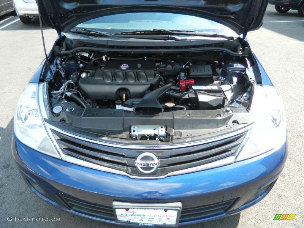 2010 Versa 1.8 S Sedan - Metallic Blue / Charcoal photo #9