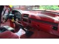 1996 Ford F250 Red Interior Dashboard Photo