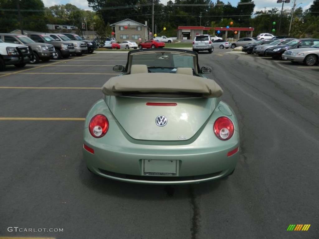 2008 New Beetle SE Convertible - Gecko Green / Cream Beige photo #4