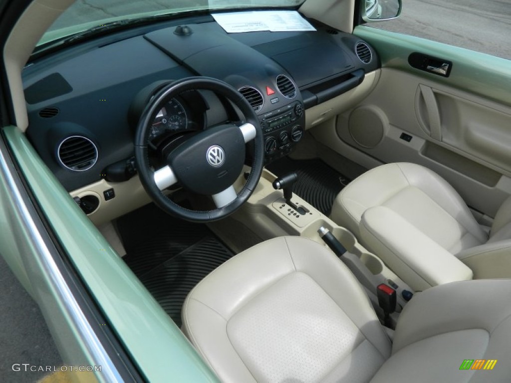 2008 New Beetle SE Convertible - Gecko Green / Cream Beige photo #11