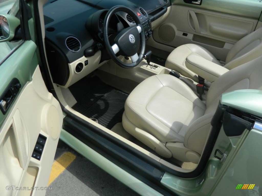 2008 New Beetle SE Convertible - Gecko Green / Cream Beige photo #12