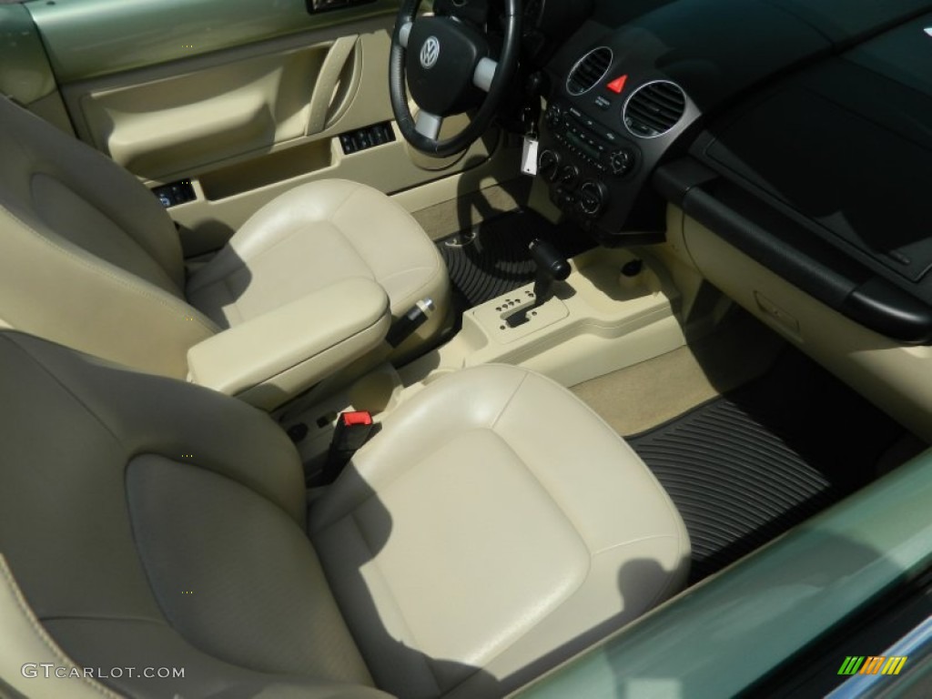 2008 New Beetle SE Convertible - Gecko Green / Cream Beige photo #15
