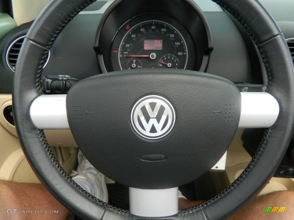2008 New Beetle SE Convertible - Gecko Green / Cream Beige photo #20