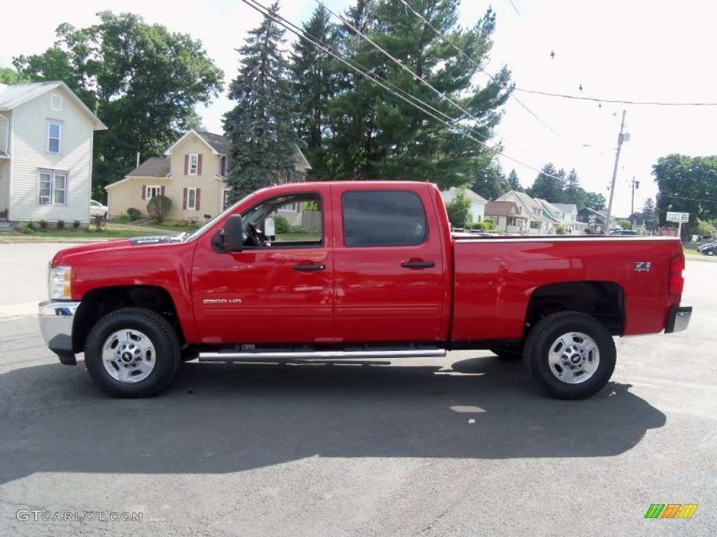 2012 Silverado 2500HD LT Crew Cab 4x4 - Victory Red / Ebony photo #6