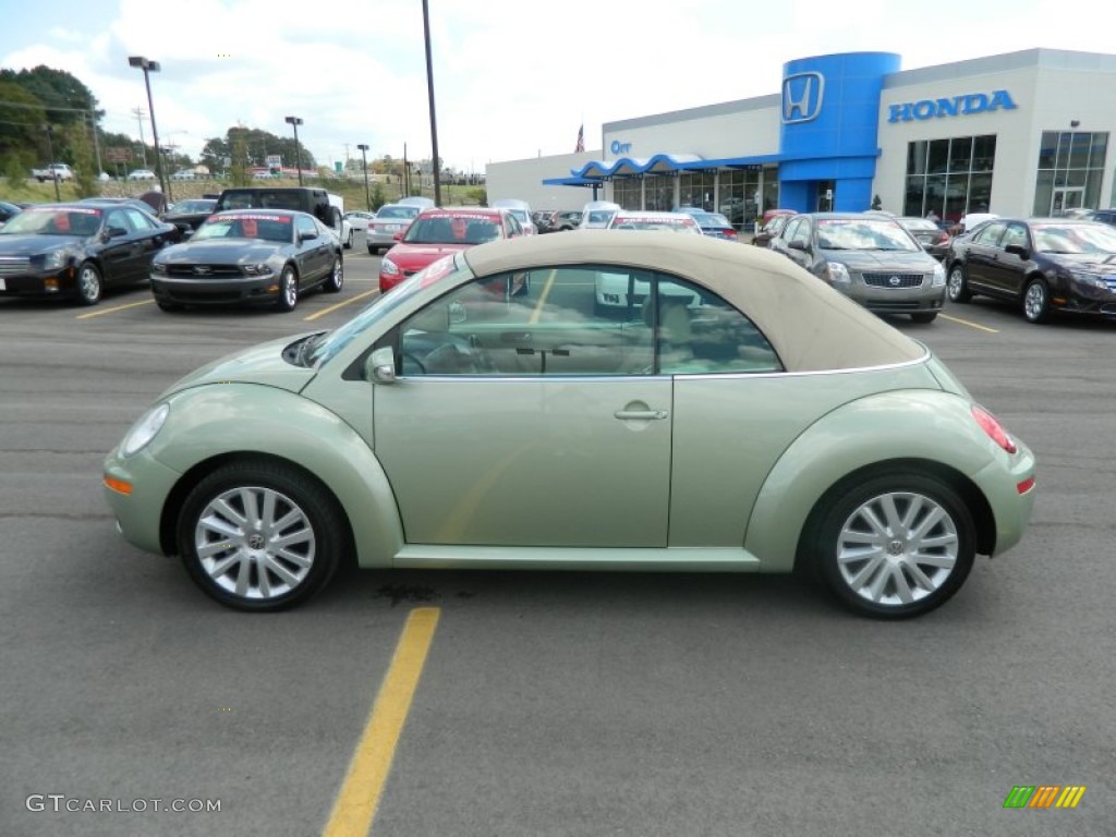 2008 New Beetle SE Convertible - Gecko Green / Cream Beige photo #23