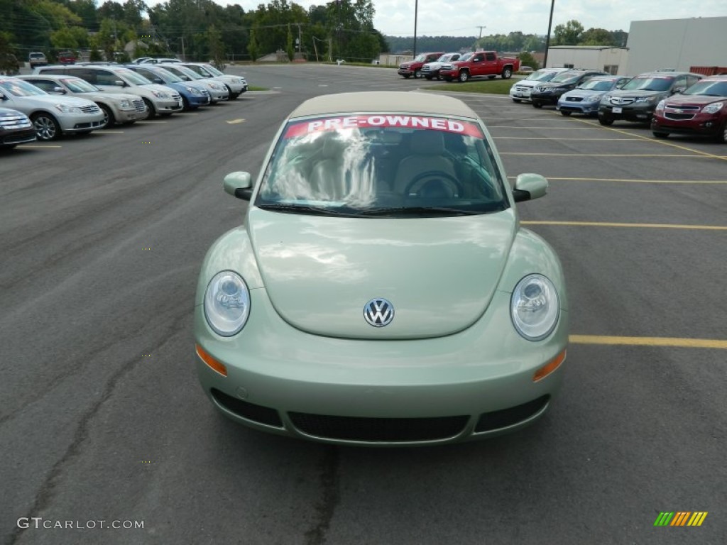 2008 New Beetle SE Convertible - Gecko Green / Cream Beige photo #29