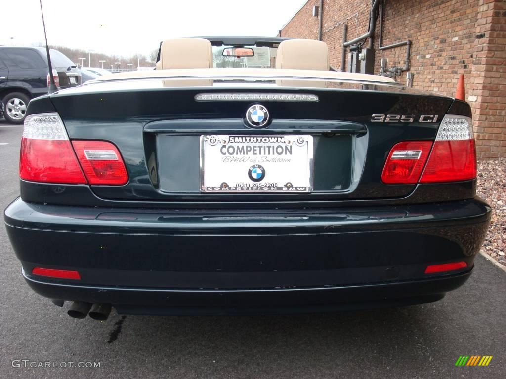 2006 3 Series 325i Convertible - Deep Green Metallic / Sand photo #6