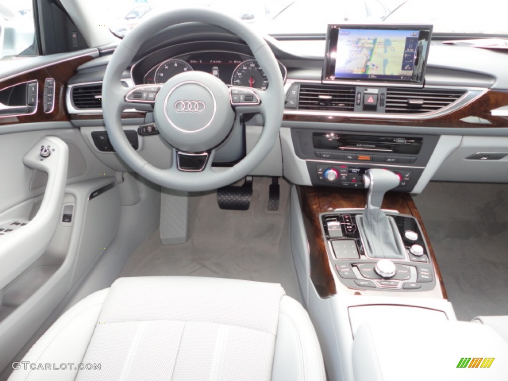 2013 Audi A6 3.0T quattro Sedan Titanium Gray Dashboard Photo #68491282