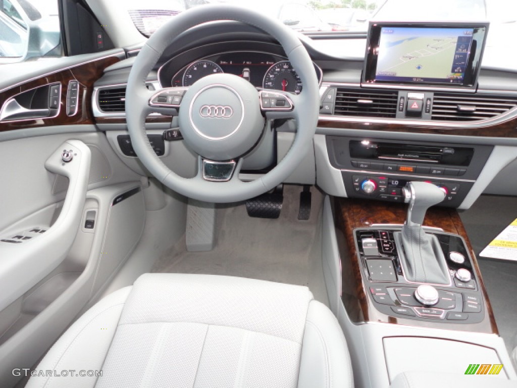 2013 Audi A6 3.0T quattro Sedan Titanium Gray Dashboard Photo #68491438