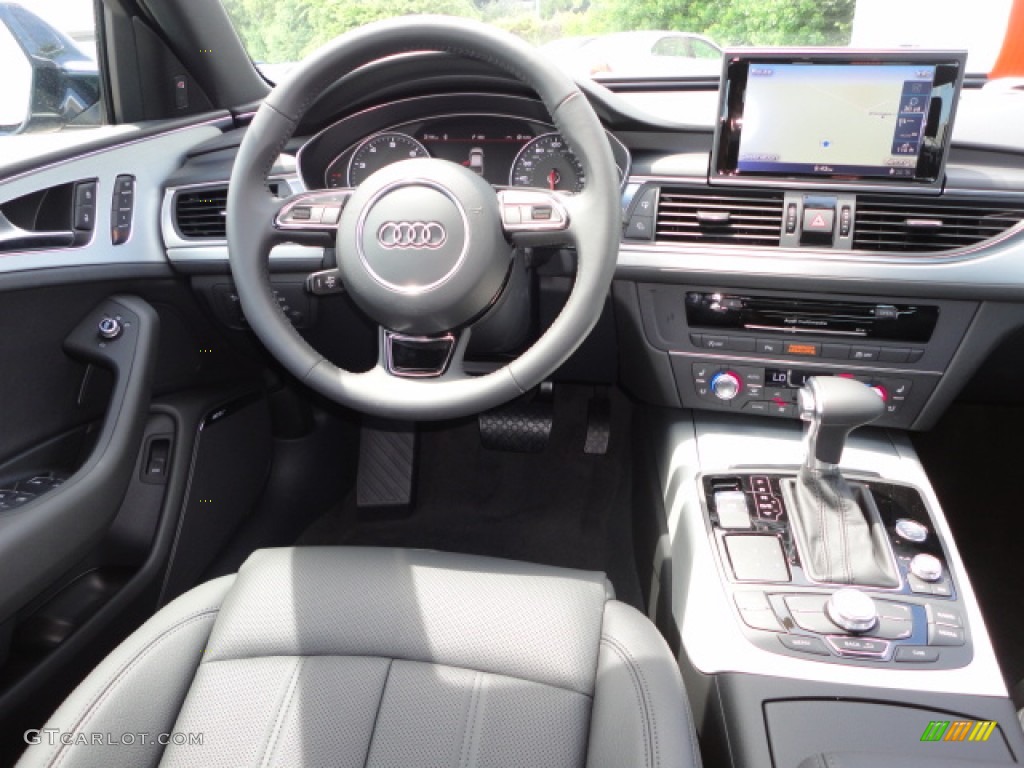 2013 Audi A6 3.0T quattro Sedan Black Dashboard Photo #68491528