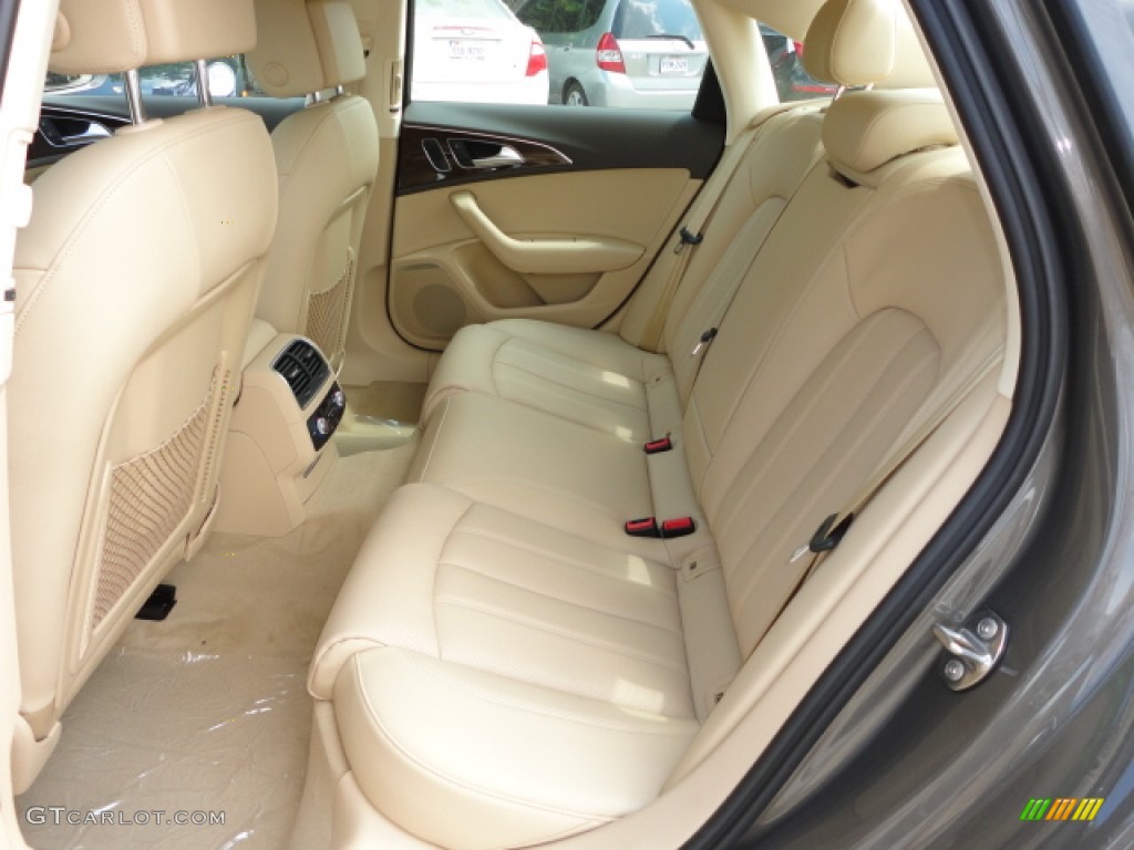 Velvet Beige Interior 2013 Audi A6 3.0T quattro Sedan Photo #68491708
