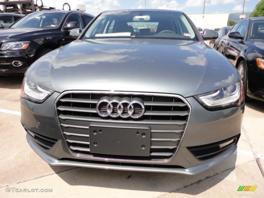 2013 A4 2.0T Sedan - Monsoon Gray Metallic / Black photo #2