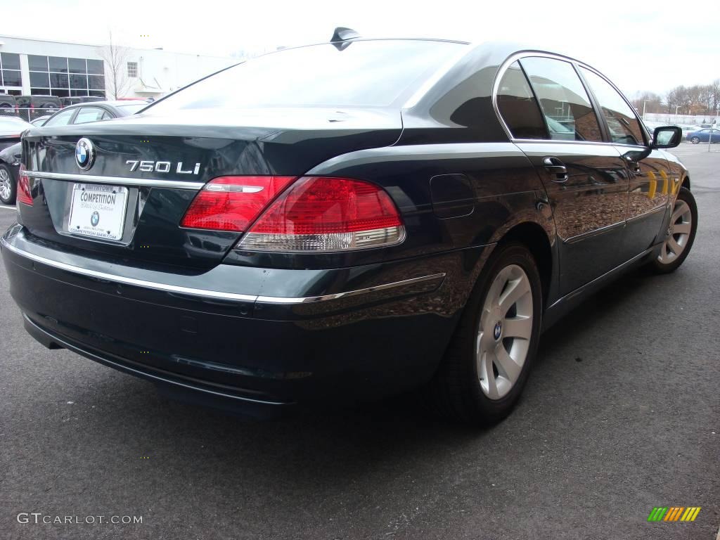 2006 7 Series 750Li Sedan - Deep Green Metallic / Dark Beige/Beige III photo #6