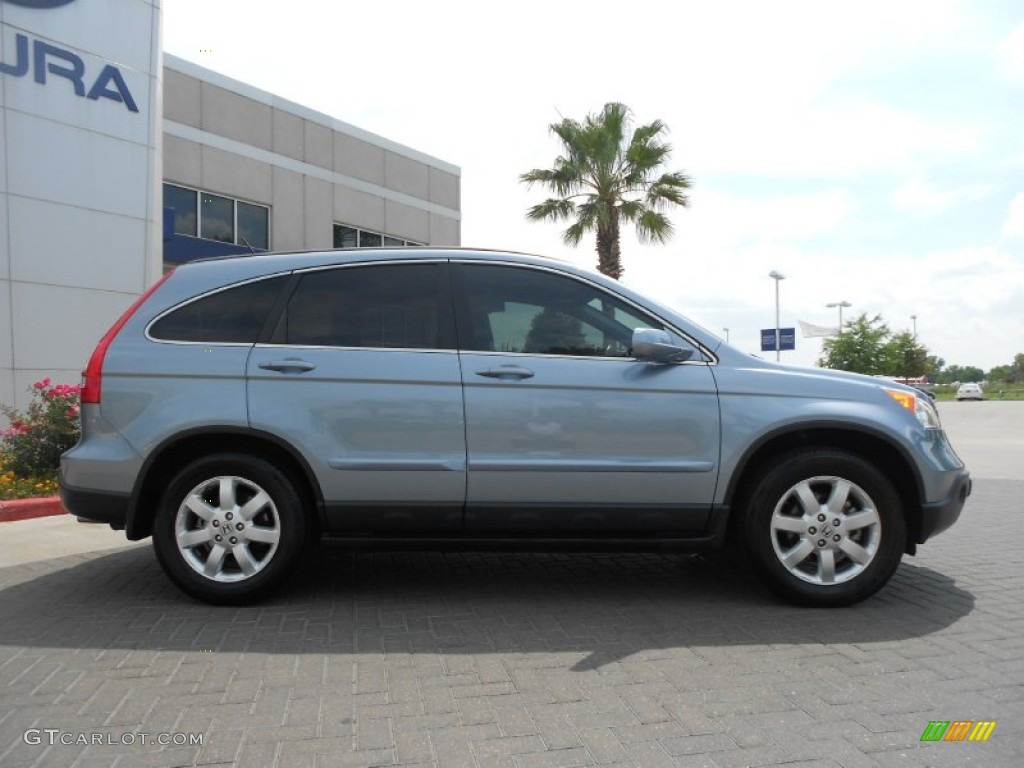 2009 CR-V EX-L - Glacier Blue Metallic / Gray photo #8