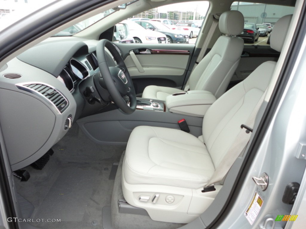 Limestone Gray Interior 2013 Audi Q7 3.0 TFSI quattro Photo #68492707