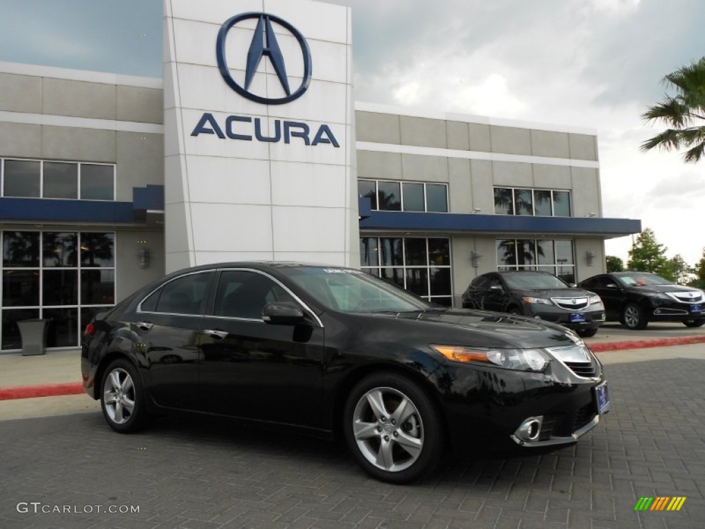 2012 TSX Technology Sedan - Crystal Black Pearl / Ebony photo #1