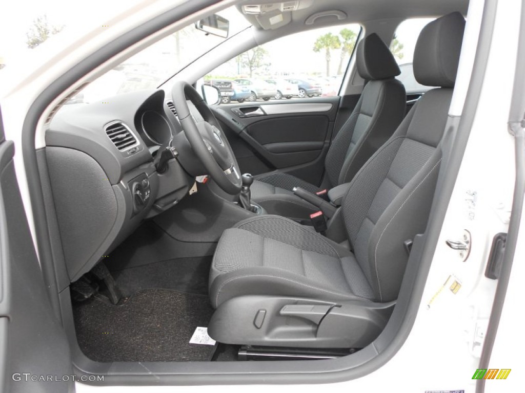 Titan Black Interior 2013 Volkswagen Golf 4 Door TDI Photo #68494393