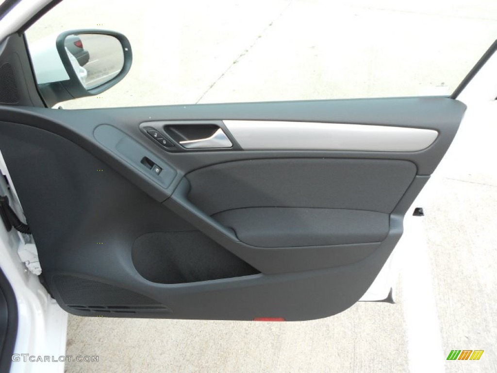 2013 Volkswagen Golf 4 Door TDI Titan Black Door Panel Photo #68494402