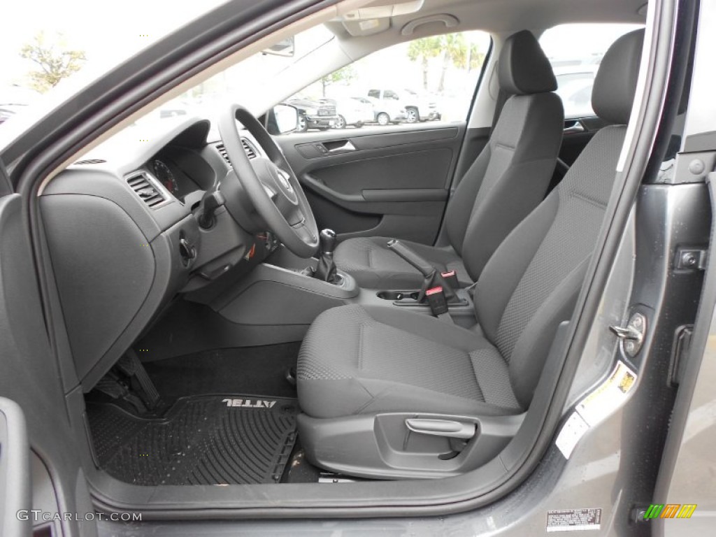 Titan Black Interior 2013 Volkswagen Jetta S Sedan Photo #68495104